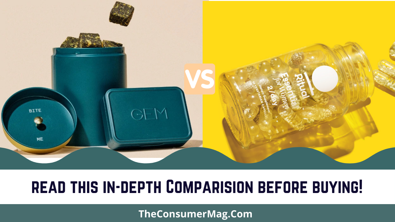 Gem Vs Ritual – Comparision (2023 Updated) for Your Better Vitamin Option