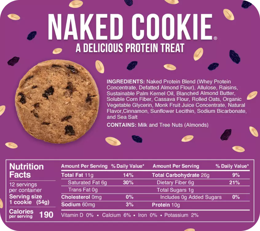 Raisin Protein Cookies