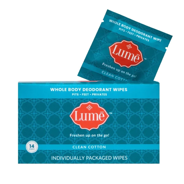 Lume Wipes Clean Cotton