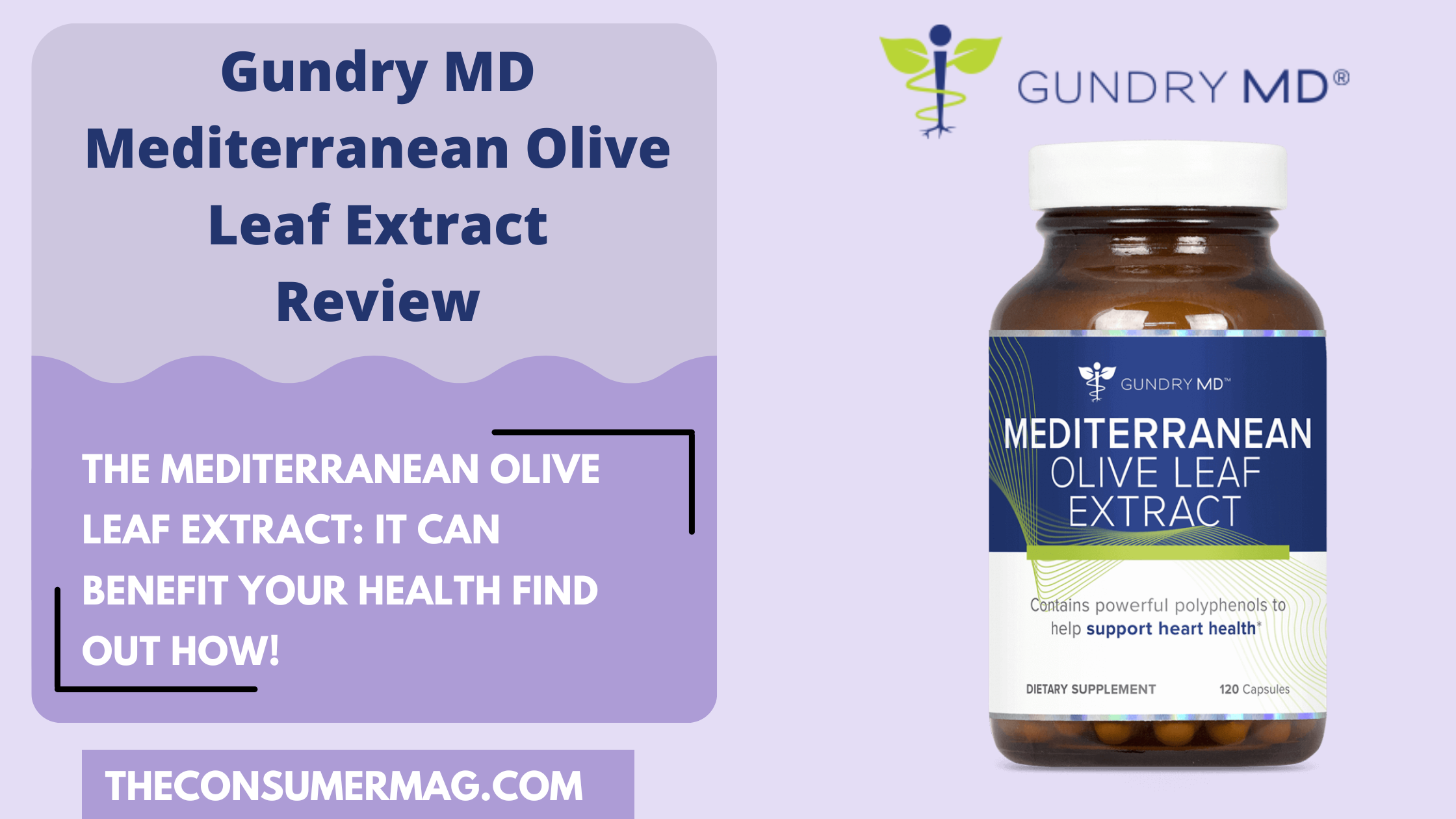 Mediterranean Olive Leaf Extract by Dr Gundry | Read Olive Leaf Extract Reviews