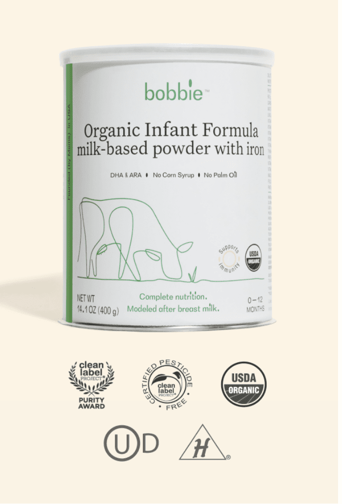 Bobbie's Organic Infant Formula