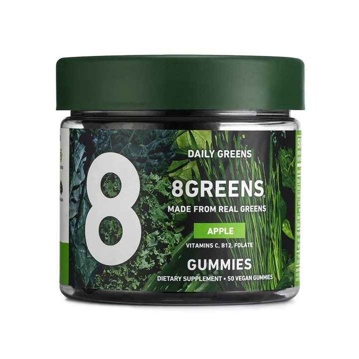 8 green gummies