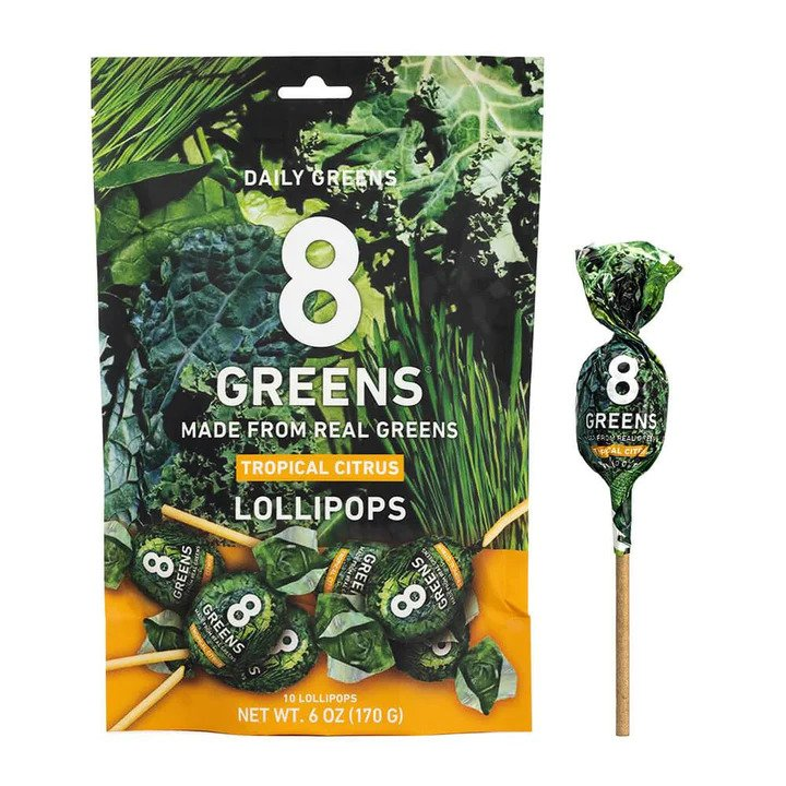 Real Green Lollipops