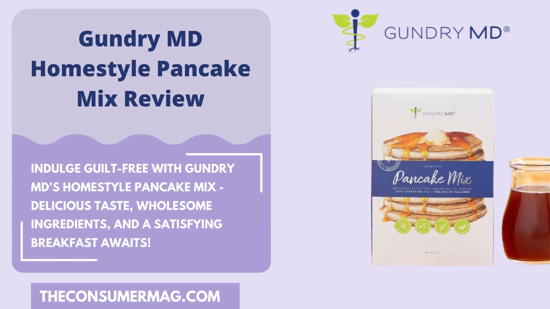 Gundry MD Homestyle Pancake Mix Review | Read Gundry Pancake Mix Reviews
